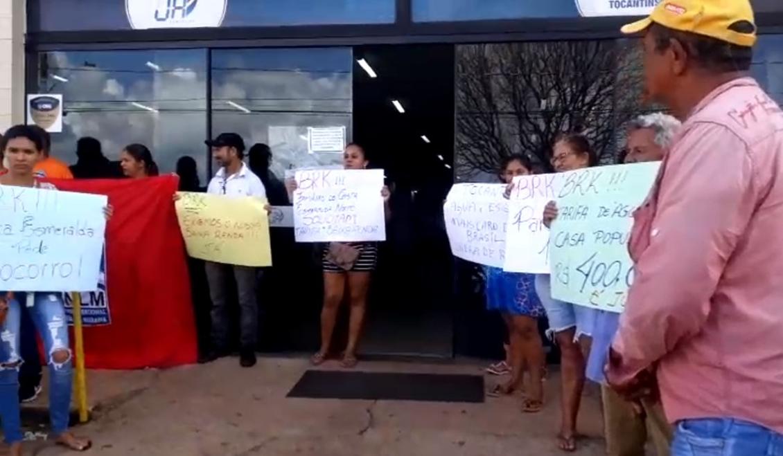 Em Araguaína, consumidores manifestam contra valores cobrados pela BRK.