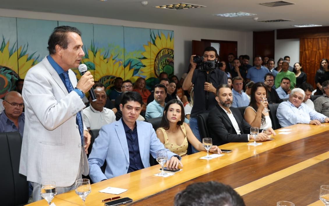 O deputado federal Gaguim foi uma das autoridades que prestigiaram o evento 