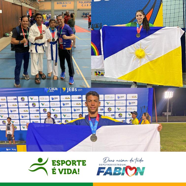 Estudantes conquistaram 4 medalhas entre as modalidades: Atletismo; Karatê e Tênis de Mesa