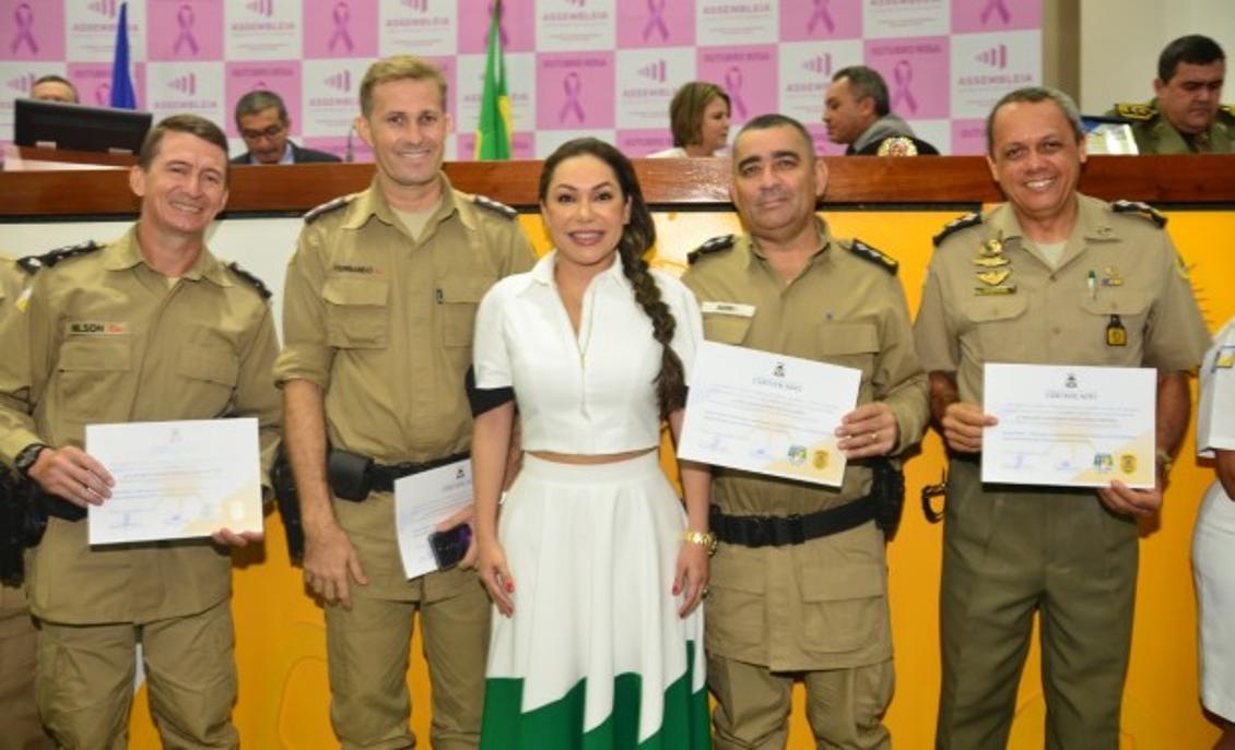 Luana Ribeiro citou o orgulho de atuar como deputada na defesa da segurança pública do Estado