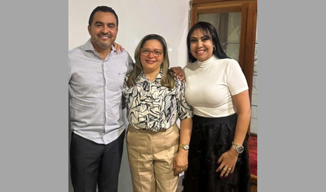 Governador Wanderlei, Prefeita Luciene e Janad Valcari