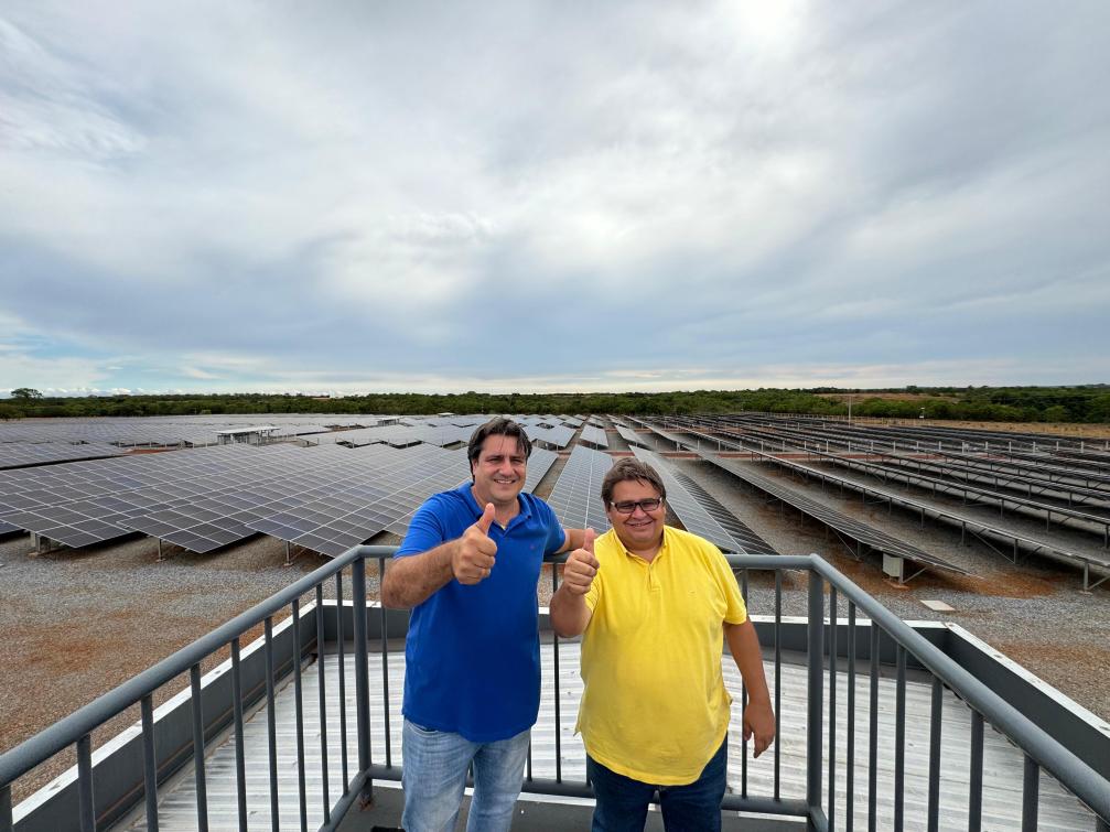 Eduardo Fortes esteve em Figueirópolis para visitar a IPPER Solar, uma usina solar fotovoltaica.