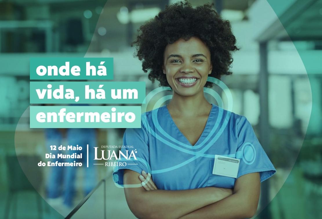 Luana Ribeiro homenageia profissionais de enfermagem