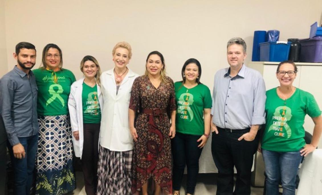 Luana visita HGP e reforça Campanha ‘Julho Verde’ contra câncer de cabeça e pescoço