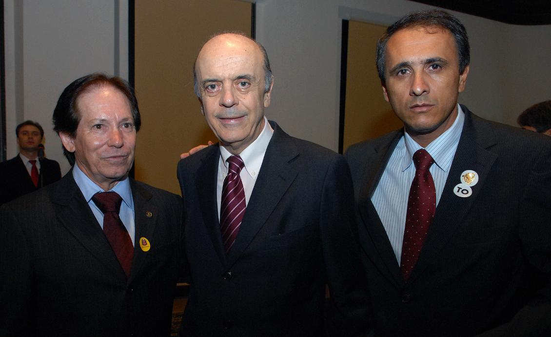 Clóvis Ferraz, José Serra e Carlos Gaguim