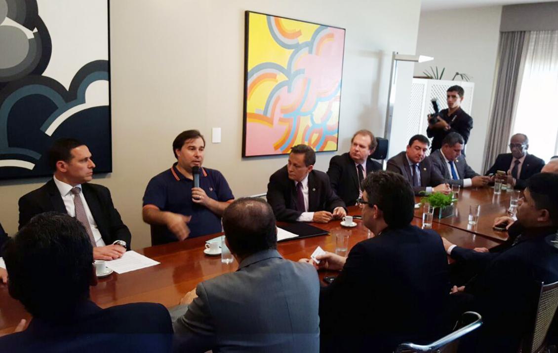 Presidente Carlesse participa de reunião com Michel Temer, Rodrigo Maia e Eunício Oliveira