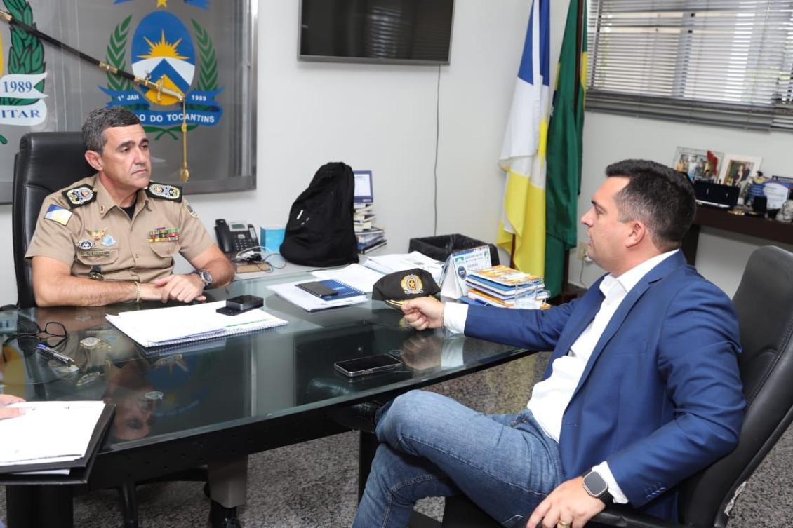 Comandante da Polícia Militar Cel Barbosa e Deputado Gutierres Torquato