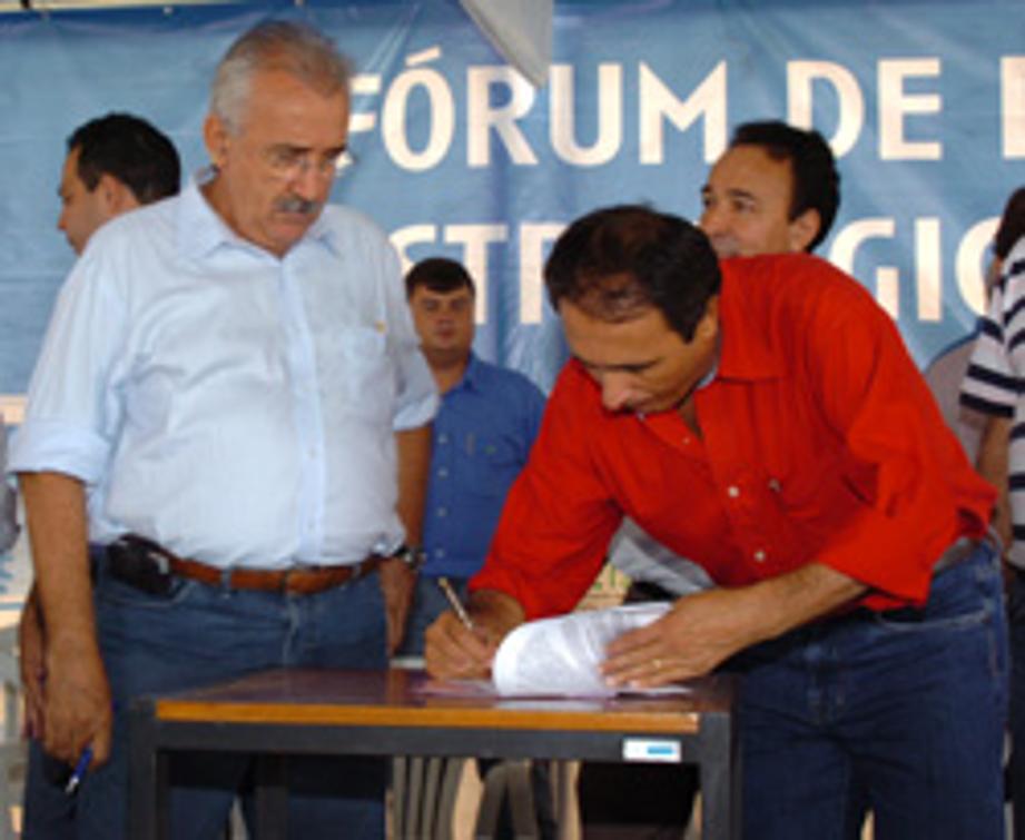 Gaguim durante evento em Xambioá